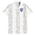 Custom York Minstrel Spirit Family Matching Short Sleeve Bodycon Dress and Hawaiian Shirt Norse Viking Pattern White Version - Wonder Print Shop