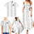 Custom York Minstrel Spirit Family Matching Summer Maxi Dress and Hawaiian Shirt Norse Viking Pattern White Version - Wonder Print Shop