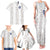 Custom York Minstrel Spirit Family Matching Tank Maxi Dress and Hawaiian Shirt Norse Viking Pattern White Version - Wonder Print Shop
