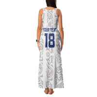 Custom York Minstrel Spirit Family Matching Tank Maxi Dress and Hawaiian Shirt Norse Viking Pattern White Version - Wonder Print Shop