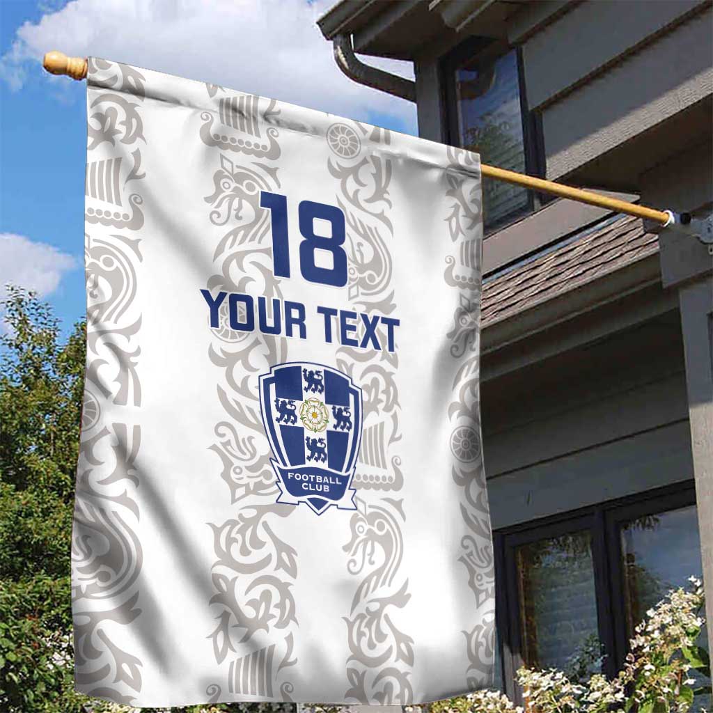 Custom York Minstrel Spirit Garden Flag Norse Viking Pattern White Version - Wonder Print Shop