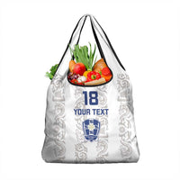 Custom York Minstrel Spirit Grocery Bag Norse Viking Pattern White Version - Wonder Print Shop