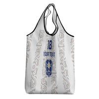 Custom York Minstrel Spirit Grocery Bag Norse Viking Pattern White Version - Wonder Print Shop
