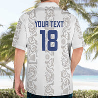 Custom York Minstrel Spirit Hawaiian Shirt Norse Viking Pattern White Version - Wonder Print Shop