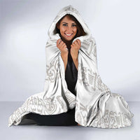 Custom York Minstrel Spirit Hooded Blanket Norse Viking Pattern White Version - Wonder Print Shop