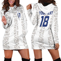 Custom York Minstrel Spirit Hoodie Dress Norse Viking Pattern White Version - Wonder Print Shop