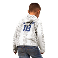 Custom York Minstrel Spirit Kid Hoodie Norse Viking Pattern White Version - Wonder Print Shop