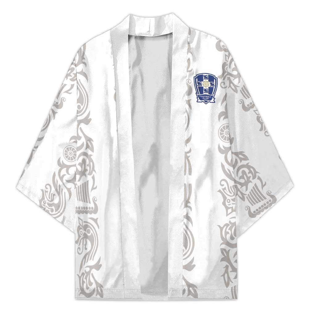 Custom York Minstrel Spirit Kimono Norse Viking Pattern White Version - Wonder Print Shop