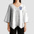 Custom York Minstrel Spirit Kimono Sleeve Blouse Norse Viking Pattern White Version - Wonder Print Shop