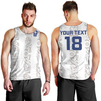 Custom York Minstrel Spirit Men Tank Top Norse Viking Pattern White Version - Wonder Print Shop
