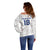 Custom York Minstrel Spirit Off Shoulder Sweater Norse Viking Pattern White Version - Wonder Print Shop