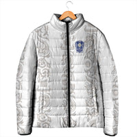 Custom York Minstrel Spirit Padded Jacket Norse Viking Pattern White Version - Wonder Print Shop