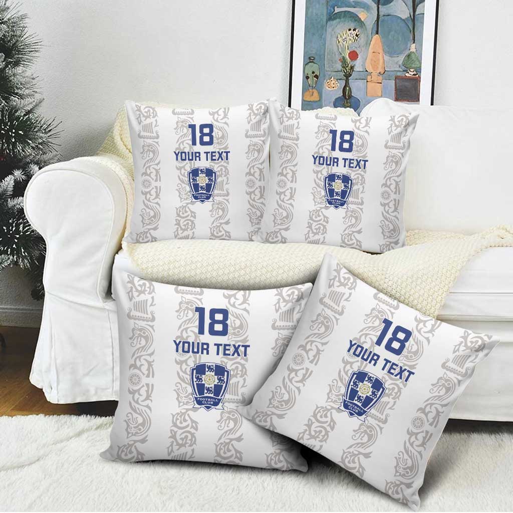Custom York Minstrel Spirit Pillow Cover Norse Viking Pattern White Version - Wonder Print Shop