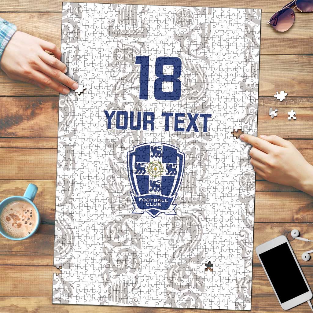 Custom York Minstrel Spirit Puzzle Norse Viking Pattern White Version - Wonder Print Shop