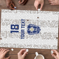 Custom York Minstrel Spirit Puzzle Norse Viking Pattern White Version - Wonder Print Shop