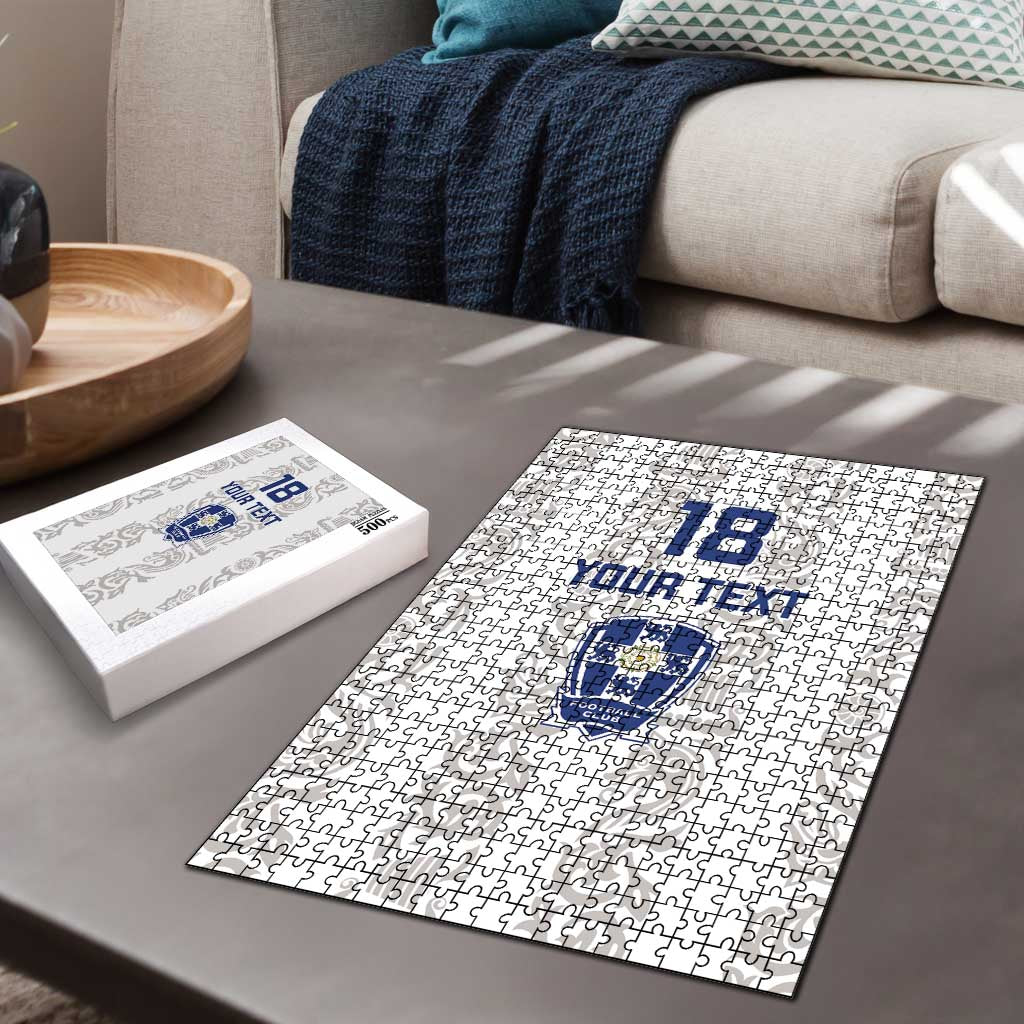 Custom York Minstrel Spirit Puzzle Norse Viking Pattern White Version - Wonder Print Shop
