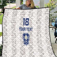 Custom York Minstrel Spirit Quilt Norse Viking Pattern White Version - Wonder Print Shop