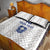 Custom York Minstrel Spirit Quilt Bed Set Norse Viking Pattern White Version - Wonder Print Shop