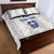 Custom York Minstrel Spirit Quilt Bed Set Norse Viking Pattern White Version - Wonder Print Shop
