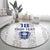 Custom York Minstrel Spirit Round Carpet Norse Viking Pattern White Version - Wonder Print Shop