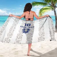 Custom York Minstrel Spirit Sarong Norse Viking Pattern White Version - Wonder Print Shop