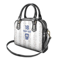 Custom York Minstrel Spirit Shoulder Handbag Norse Viking Pattern White Version - Wonder Print Shop