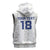 Custom York Minstrel Spirit Sleeveless Hoodie Norse Viking Pattern White Version - Wonder Print Shop