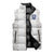 Custom York Minstrel Spirit Sleeveless Puffer Jacket Norse Viking Pattern White Version - Wonder Print Shop