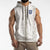 Custom York Minstrel Spirit Sleeveless Zip Hoodie Norse Viking Pattern White Version - Wonder Print Shop