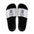 Custom York Minstrel Spirit Slide Sandals Norse Viking Pattern White Version - Wonder Print Shop