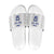 Custom York Minstrel Spirit Slide Sandals Norse Viking Pattern White Version - Wonder Print Shop