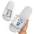 Custom York Minstrel Spirit Slide Sandals Norse Viking Pattern White Version - Wonder Print Shop