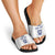 Custom York Minstrel Spirit Slide Sandals Norse Viking Pattern White Version - Wonder Print Shop