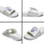 Custom York Minstrel Spirit Slide Sandals Norse Viking Pattern White Version - Wonder Print Shop