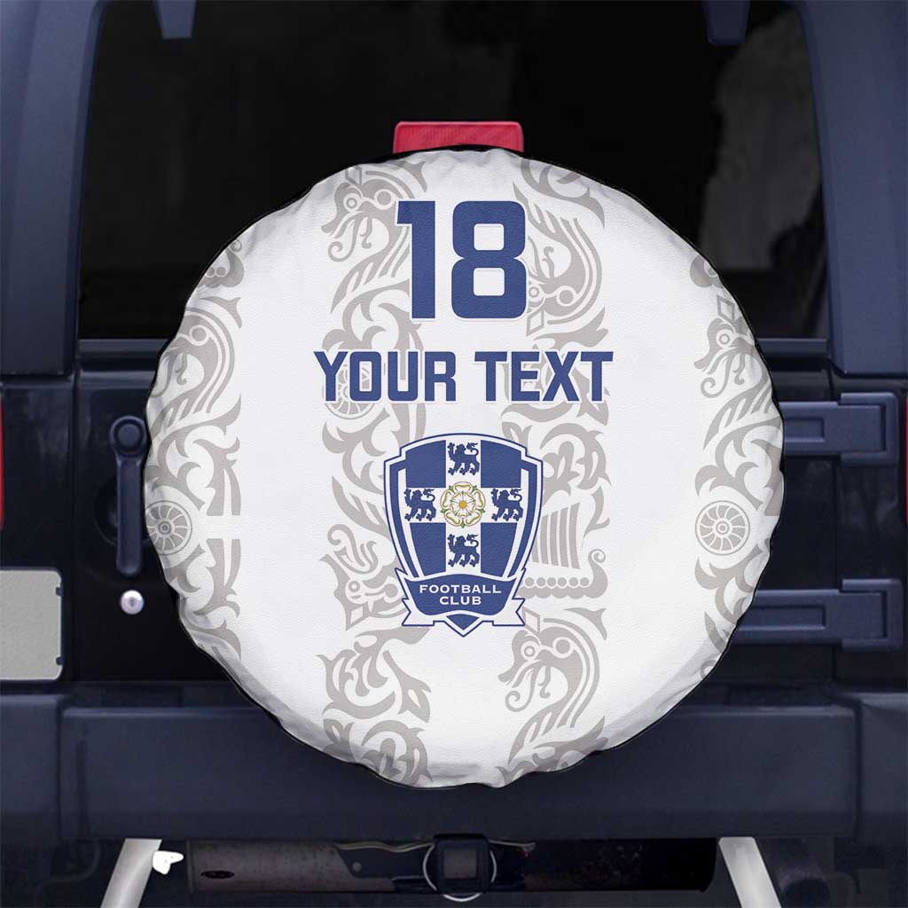 Custom York Minstrel Spirit Spare Tire Cover Norse Viking Pattern White Version - Wonder Print Shop