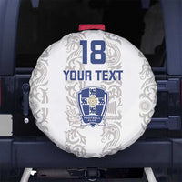 Custom York Minstrel Spirit Spare Tire Cover Norse Viking Pattern White Version - Wonder Print Shop