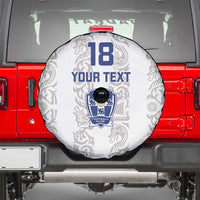 Custom York Minstrel Spirit Spare Tire Cover Norse Viking Pattern White Version - Wonder Print Shop