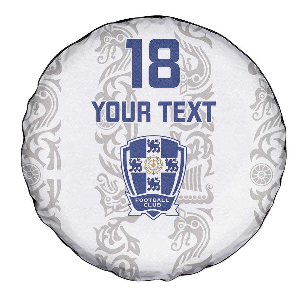 Custom York Minstrel Spirit Spare Tire Cover Norse Viking Pattern White Version - Wonder Print Shop