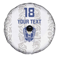 Custom York Minstrel Spirit Spare Tire Cover Norse Viking Pattern White Version - Wonder Print Shop