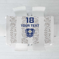 Custom York Minstrel Spirit Tablecloth Norse Viking Pattern White Version - Wonder Print Shop