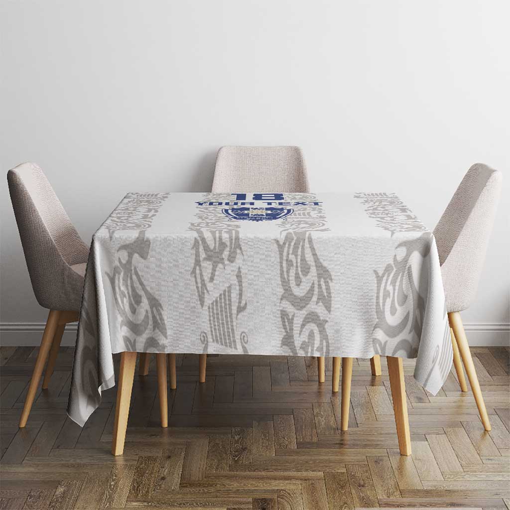 Custom York Minstrel Spirit Tablecloth Norse Viking Pattern White Version - Wonder Print Shop