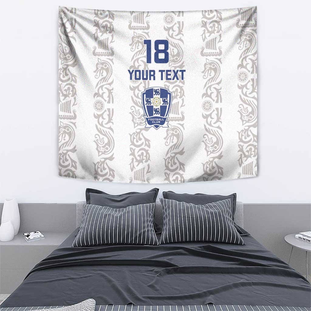 Custom York Minstrel Spirit Tapestry Norse Viking Pattern White Version - Wonder Print Shop