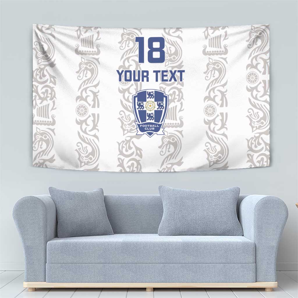 Custom York Minstrel Spirit Tapestry Norse Viking Pattern White Version - Wonder Print Shop