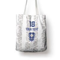 Custom York Minstrel Spirit Tote Bag Norse Viking Pattern White Version - Wonder Print Shop