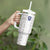 Custom York Minstrel Spirit Tumbler With Handle Norse Viking Pattern White Version - Wonder Print Shop