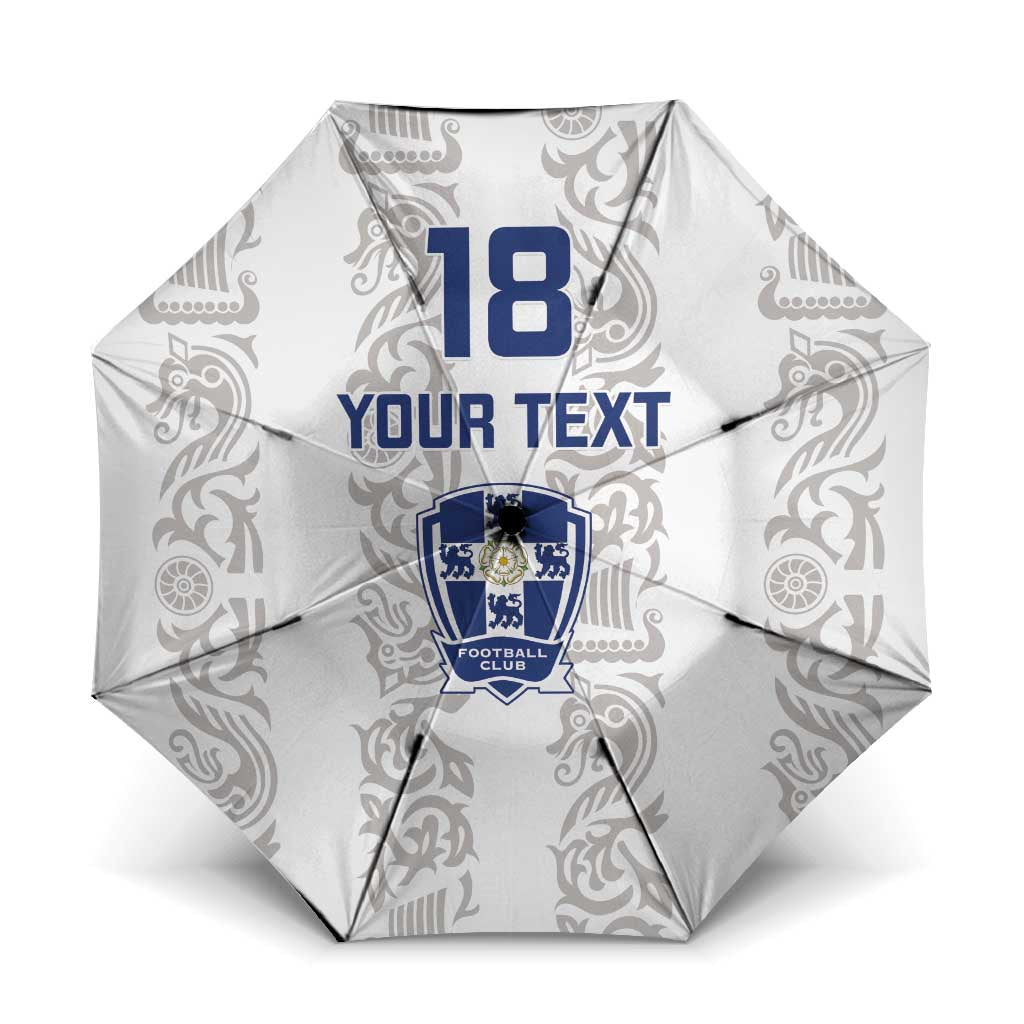 Custom York Minstrel Spirit Umbrella Norse Viking Pattern White Version - Wonder Print Shop