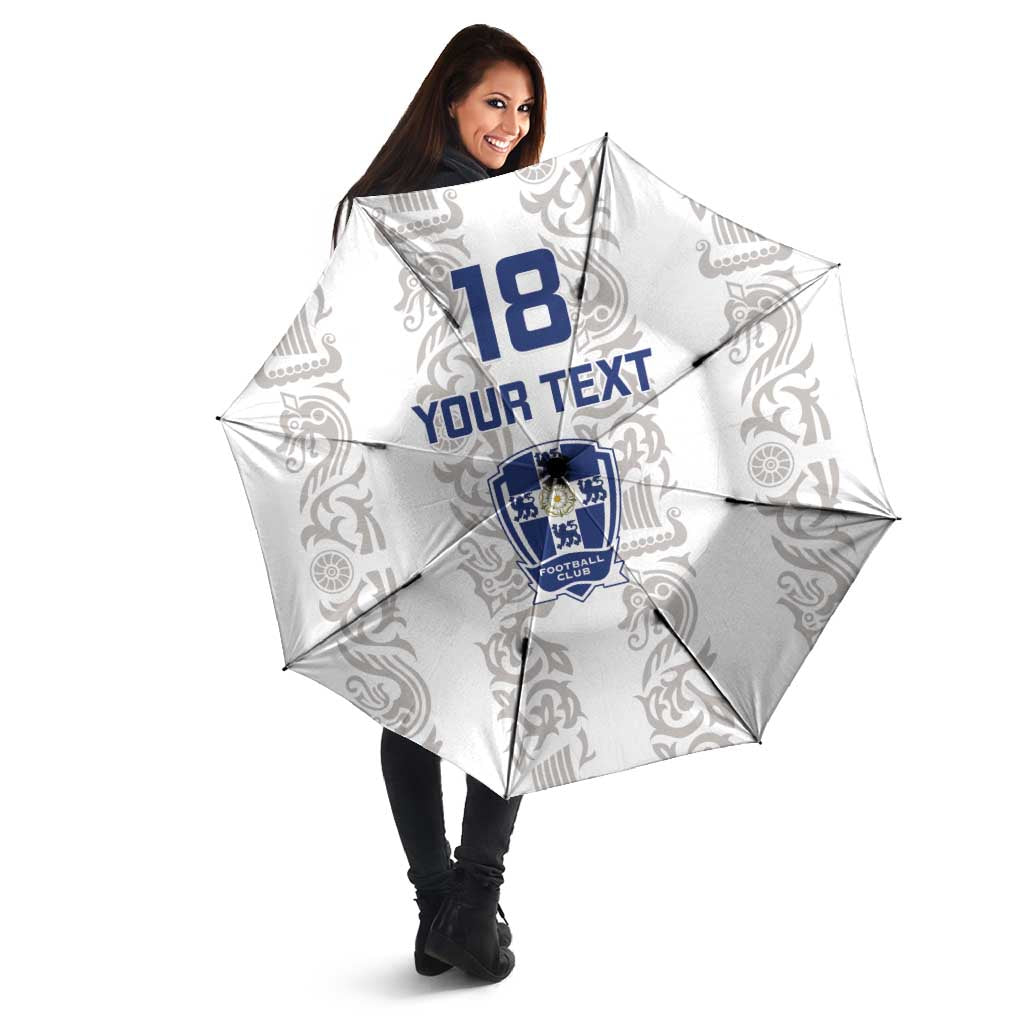 Custom York Minstrel Spirit Umbrella Norse Viking Pattern White Version - Wonder Print Shop