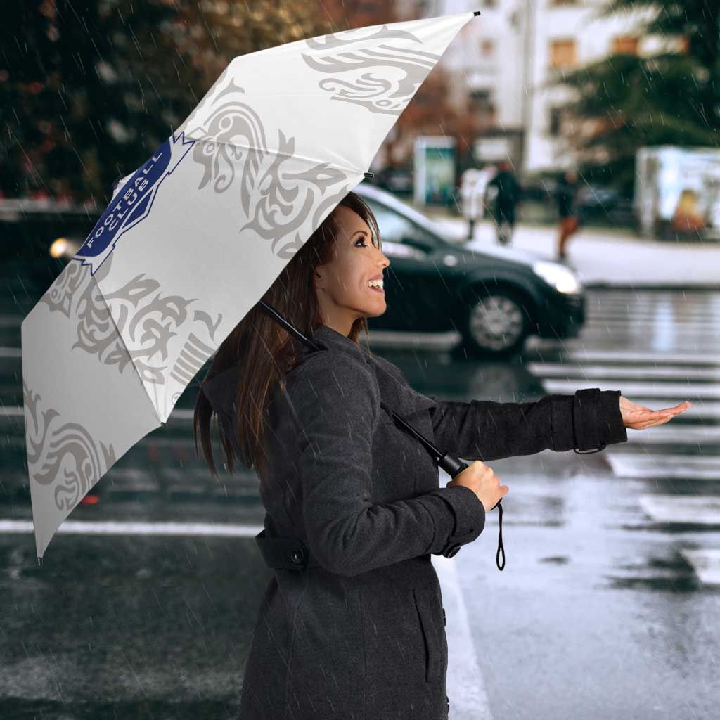 Custom York Minstrel Spirit Umbrella Norse Viking Pattern White Version - Wonder Print Shop
