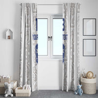 Custom York Minstrel Spirit Window Curtain Norse Viking Pattern White Version - Wonder Print Shop