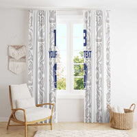 Custom York Minstrel Spirit Window Curtain Norse Viking Pattern White Version - Wonder Print Shop